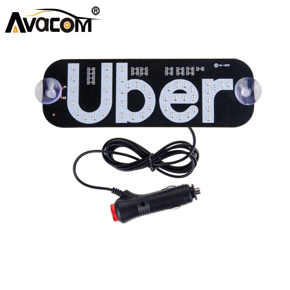 Avacom 1 шт. светодиодный индикатор лобового стекла 12 В Uber сигнальный фонарь на