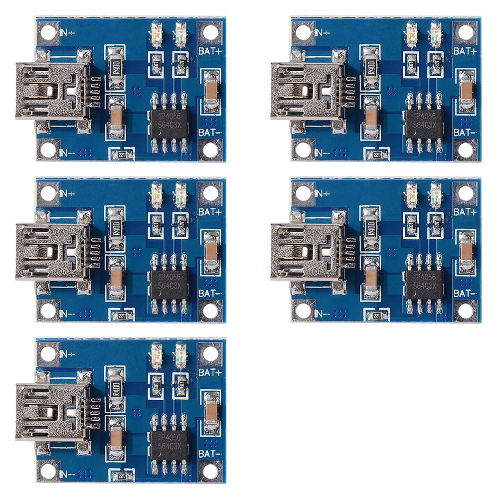 5X 5V Mini USB 1A литиевая батарея зарядный Модуль линейная плата зарядного устройства