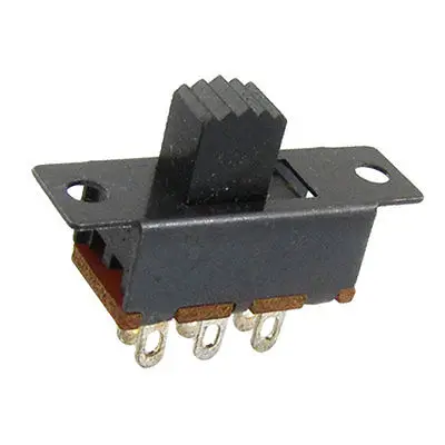 100 шт. 6 мм Высокая Боковая ручка панели PCB DC 50 в а ВКЛ./вкл. 2 Позиции DPDT 2P2T мини слайд