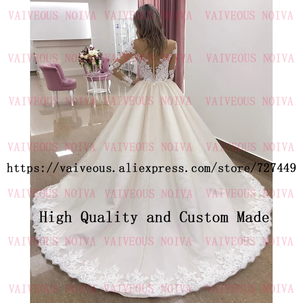 Abito da sposa 2020 свадебное платье сексуальное иллюзия тюль кружево длинный рукав