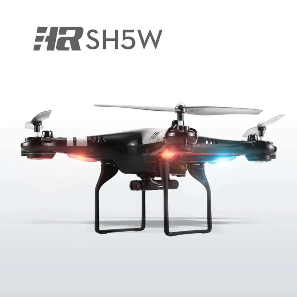 SH5W Радиоуправляемый Дрон 2 4 МП камера WiFi FPV 120G 4CH 6 осевой гироскоп квадрокоптер RTF