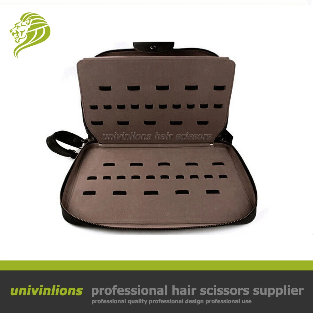 Univinlions 40/60pcs hairdressing barber bag leather holder hair clipper case hairdressing scissor pouch leather scissor holster