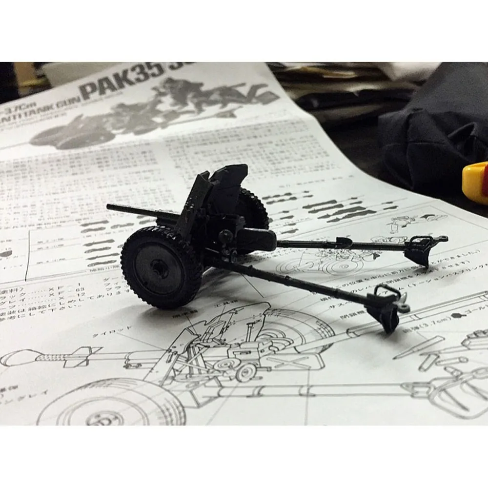 Tamiya 35035 1/35 37 мм антитанковый пистолет Pak35/36 в сборе военные Миниатюрные модели наборы