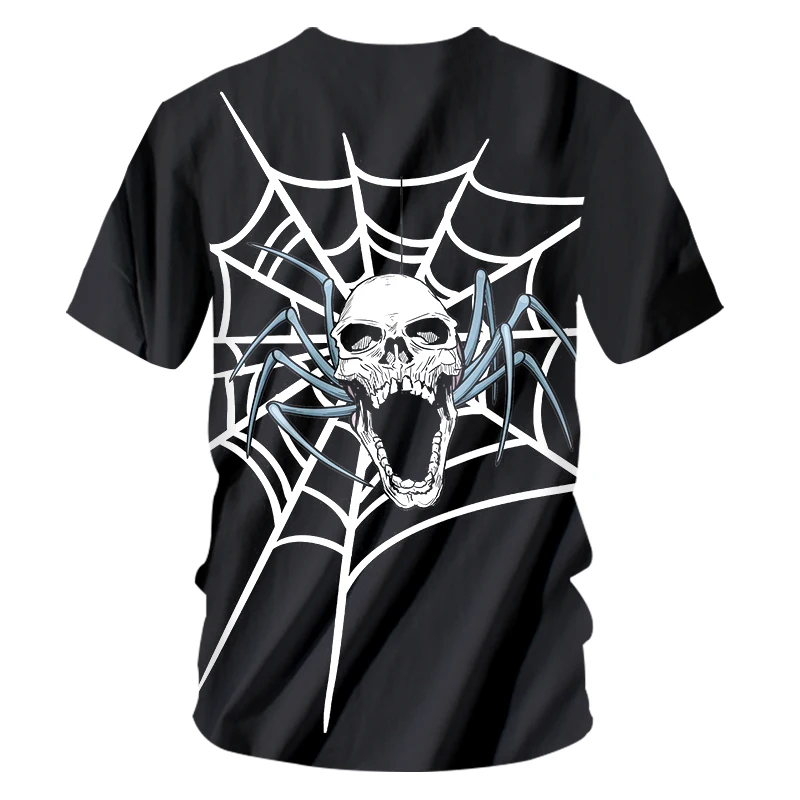 Мужская футболка OGKB Повседневная в стиле хип хоп с треугольным вырезом и 3D