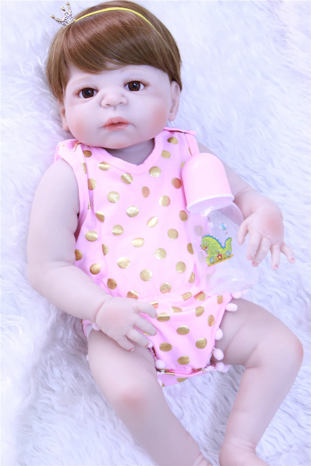 

Кукла reborn NPK, 22 дюйма, силиконовая, для всего тела