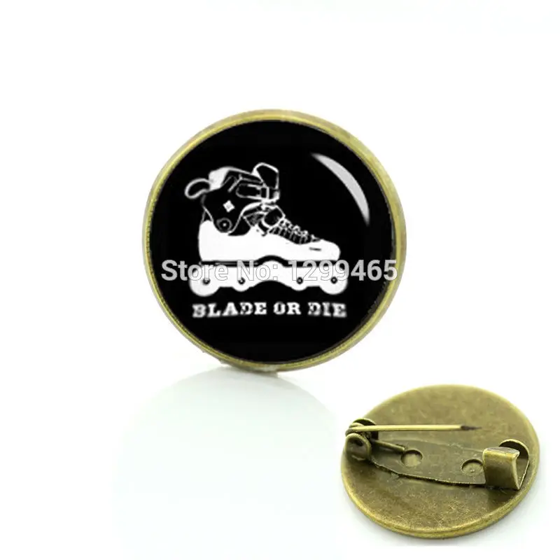 

2017 Top Fashion New Elegant Design Roller Blade Extreme Sport Brooches Exquisite Vintage Skate Badge Cartoon Metal Pin C 1049