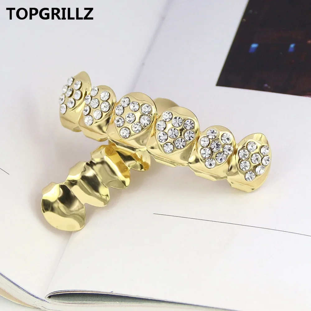 Набор для гриля TOPGRILLZ в стиле хип-хоп с розовым покрытием из фианита форме сердца