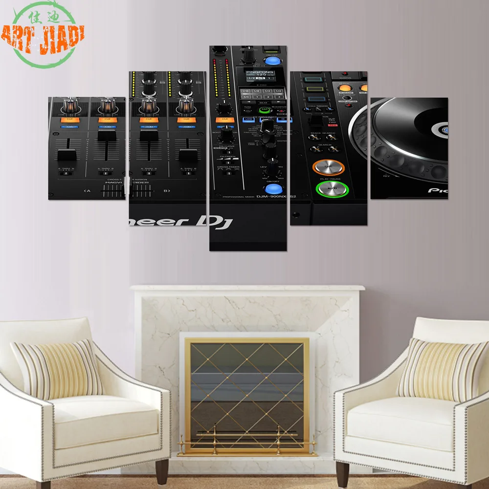 4 Piece/set or 5 Canvas Art the Sound of Music Vinyl Player Paintings Decorations For Home Wall Prints B110 | Дом и сад