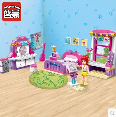 Enlighten модели Здание игрушка Совместимость с LEGO Лего Legos Конструктор E2001 124 блок