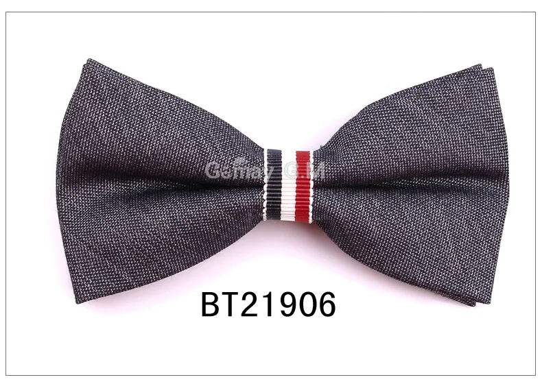 BT21906 5 см ширина мужские галстуки с бабочкой новые модные однотонные Галстуки Corbatas Gravata тонкий галстук для костюма шеи галстук и галстук-бабочка Наборы для мужчин - Цвет: BT21906