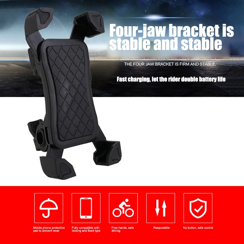 

Hot Bicycle Motorcycle Bike Phone Mount Holder with USB Charger for Cell Phone JLD