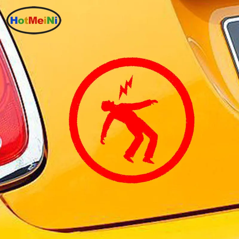 HotMeiNi Car Sticker Beware There Is Electricity Lightning Funny SUV Window Bumper Laptop Kayak Vinyl Decal 15 x 15cm | Автомобили и