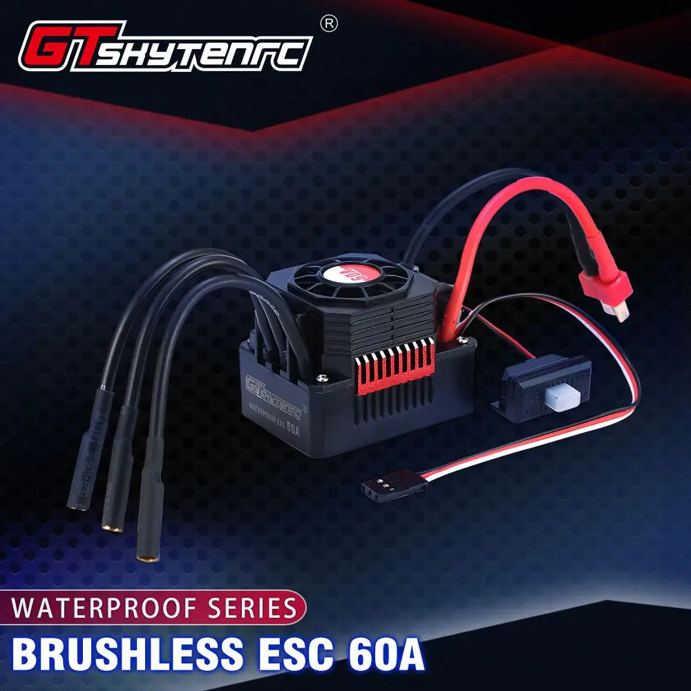 LeadingStar GTSKYTENRC водонепроницаемый 60A ESC электрический регулятор скорости для RC 1/10 1/12