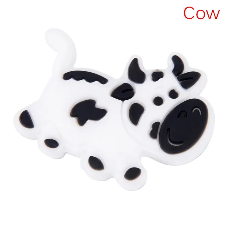 Cow 1 шт. Антивибрационная Теннисная ракетка демпфер амортизатор Мультяшные животные несколько моделей мягкие прочные вибрационные амортизаторы - Цвет: Cow