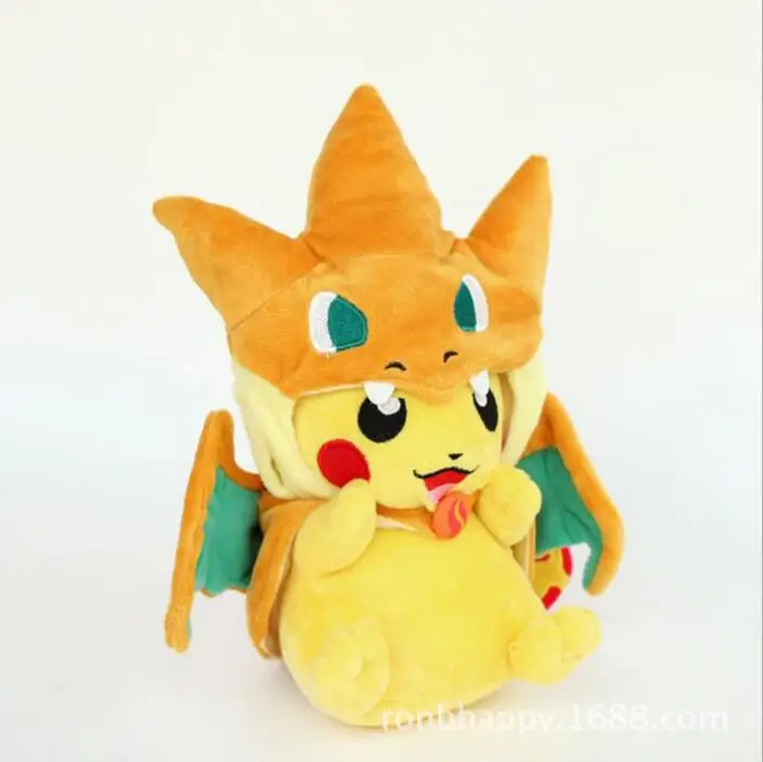 ПЭТ эльф COS Charizard Пикачу накидка моделирование плюшевые куклы|Мягкие игрушки