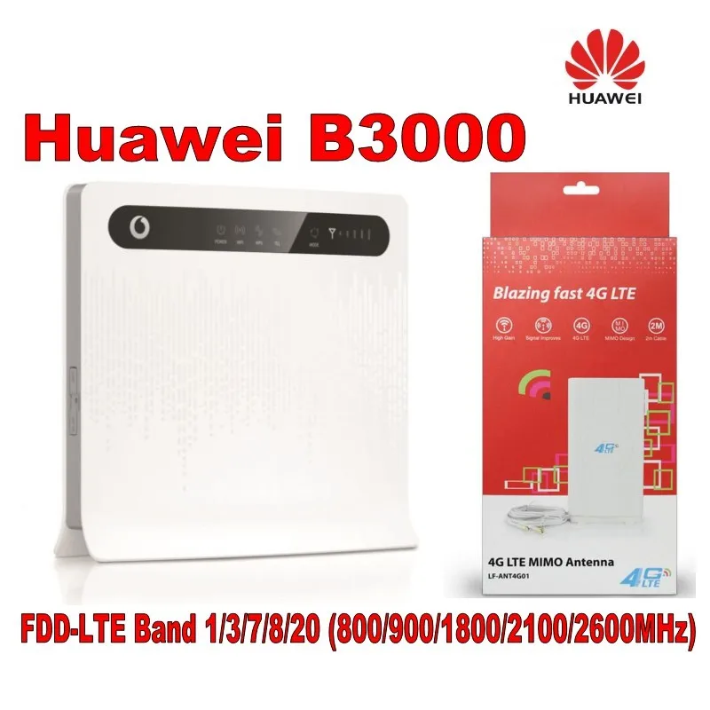 Комплект из 2 беспроводных маршрутизаторов Vodafone B3000(Huawei B593s-22) LTE 4G CPE с поддержкой