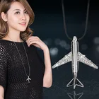 Heeda Kpop минималистские модные ювелирные изделия 2018 новый креативный уникальный реалистичный самолет кулон, ожерелье, элегантные свитер Джокера цепь