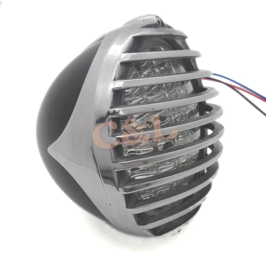 Новая мотоциклетная алюминиевая клетка в стиле ретро с зубчатым фотогрилем для