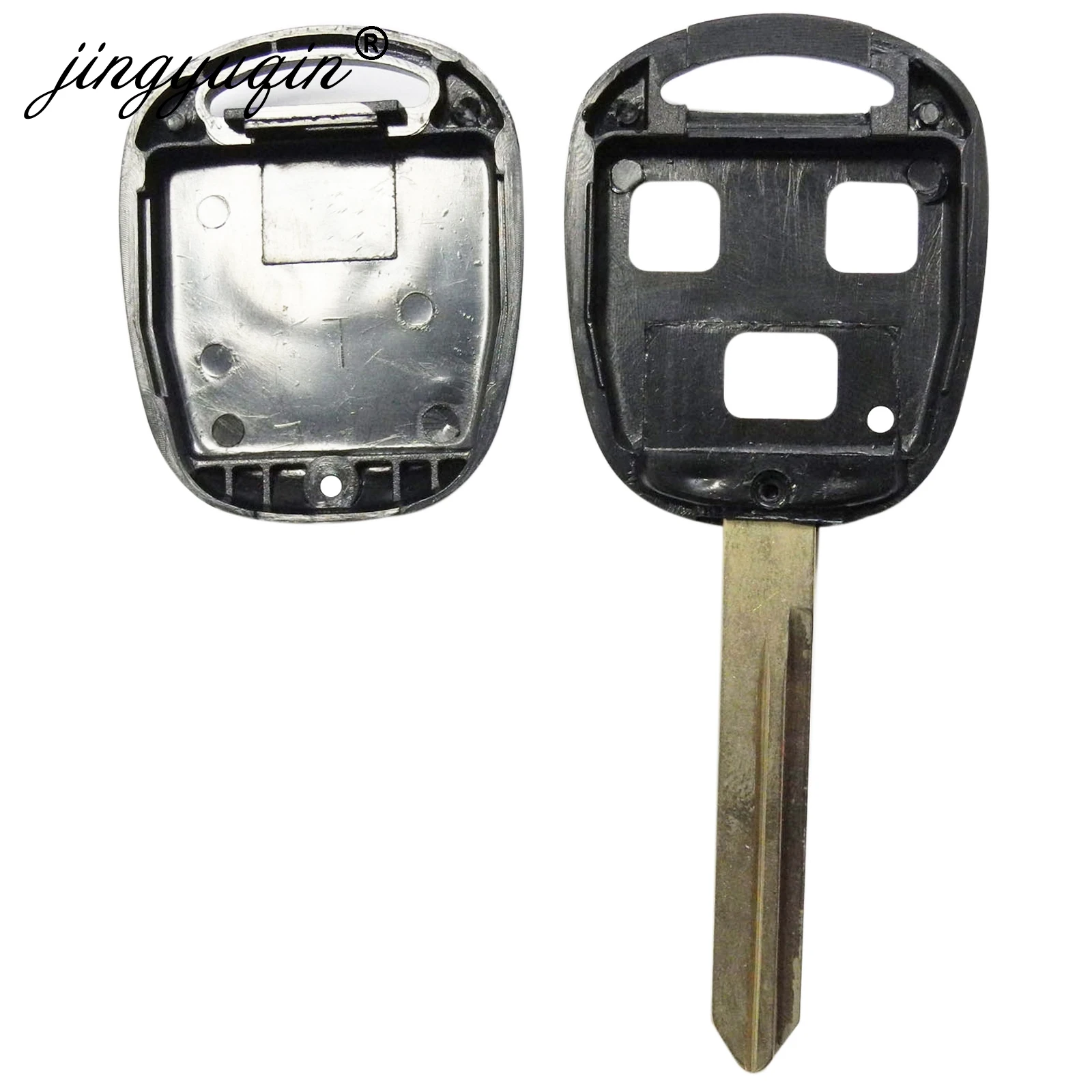 Jingyuqin 10 шт./лот Toy47 2/3 кнопки дистанционного ключа оболочки для toyota Yaris Avensis