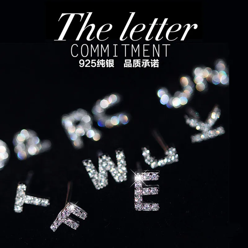 Женские серьги-гвоздики с фианитом класса AAA | Украшения и аксессуары