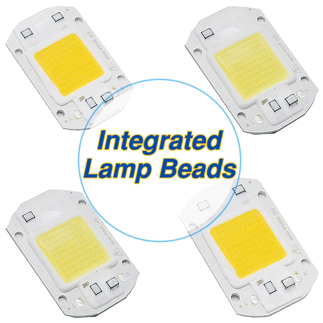 20W 30W 50W 220V DIY Flood Light COB LED Diode Spotlight Smart IC High Power Matrix For Projectors Outdoor Chip Lamp | Лампы и