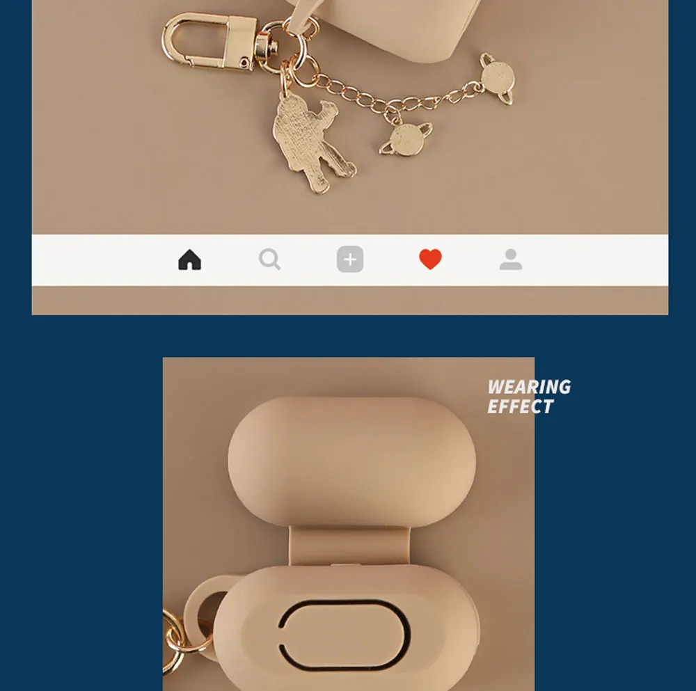 Силиконовый чехол с космическим космонавтом для Apple Airpods 1, 2, аксессуары, защитный чехол, сумка, чехол для наушников, брелок для ключей