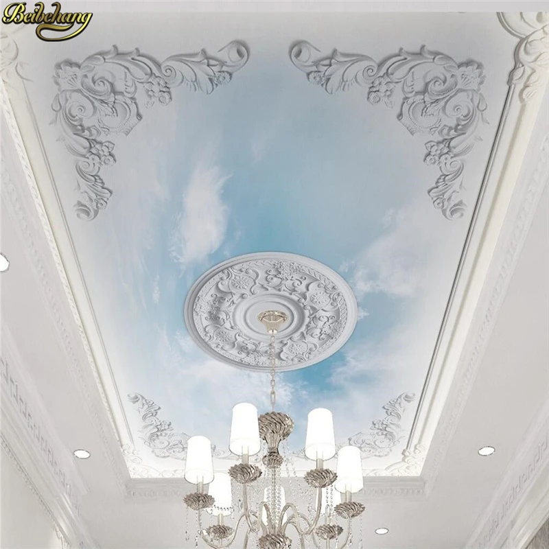 

beibehang Custom Papel De Parede 3D Photo Mural Wall Paper Living Room flooring Sky ceiling Wallpaper TV Background Home Decor