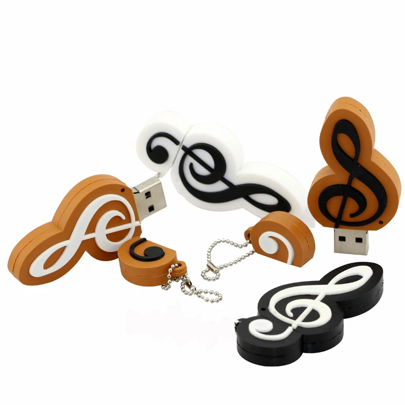 Мультяшный Usb флеш-накопитель Милая записка De Musique Usb флеш-накопитель музыкальные ноты 4 ГБ/8 ГБ/16 ГБ/32 ГБ/64 Гб флэш-диск
