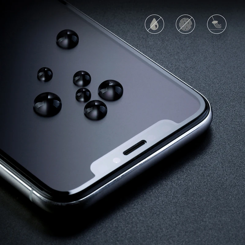 Полное покрытие, матовое стекло для iphone 11 pro max, защита экрана, матовое защитное закаленное стекло для iphone 7 8 x xs max xr
