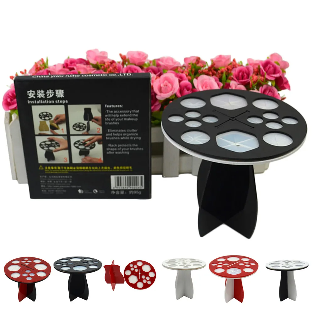Акриловая доска для косметики держатель кистей макияжа сушилка стенд хранения