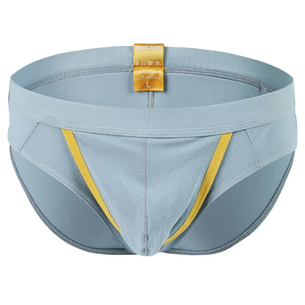 Бренд WJ Мужское нижнее белье трусы короткое сексуальные плавки пенис мешок