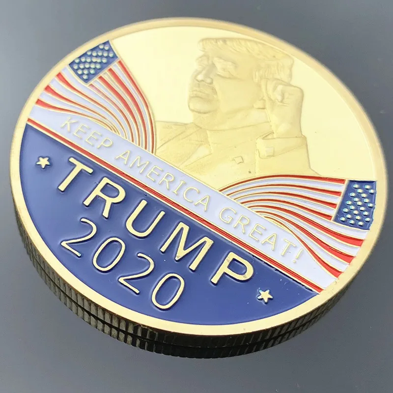 2019 новый президент США Дональд Трамп 2020 сохранить Америку Великая монета с