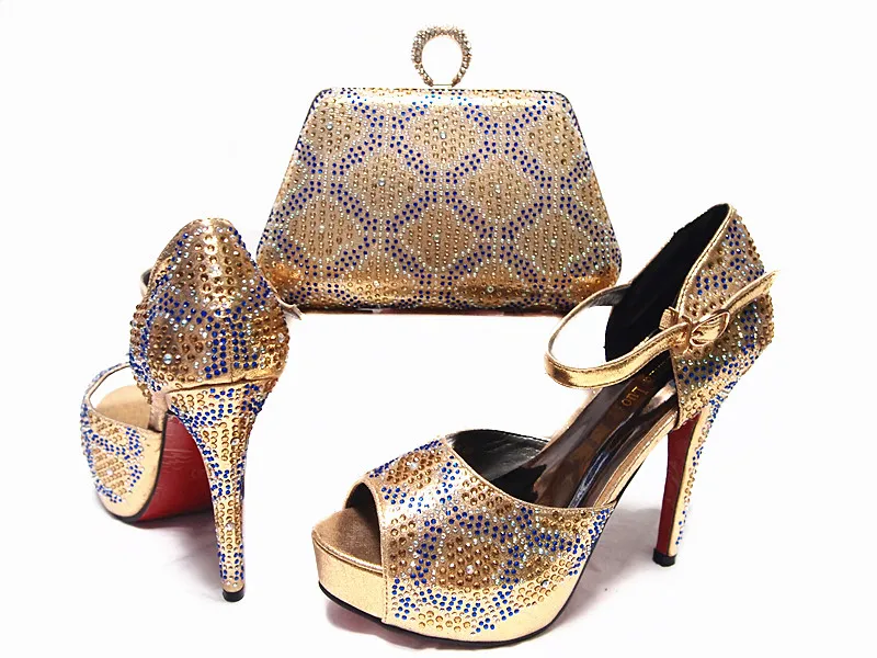 2017 Italian Shoes With Matching Bags For Party High Quality African And Set for Wedding Black JA10-2 Size 38-42 | Обувь