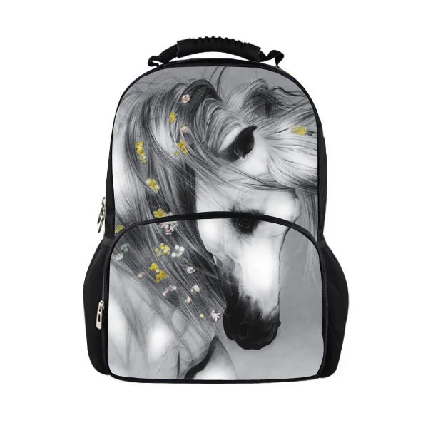 YJ0015A 3D Crazy Horse с принтом кошек мужские рюкзаки большой рюкзак детский школьный рюкзак женский рюкзак для путешествий FORUDESIGNS - Цвет: YJ0015A