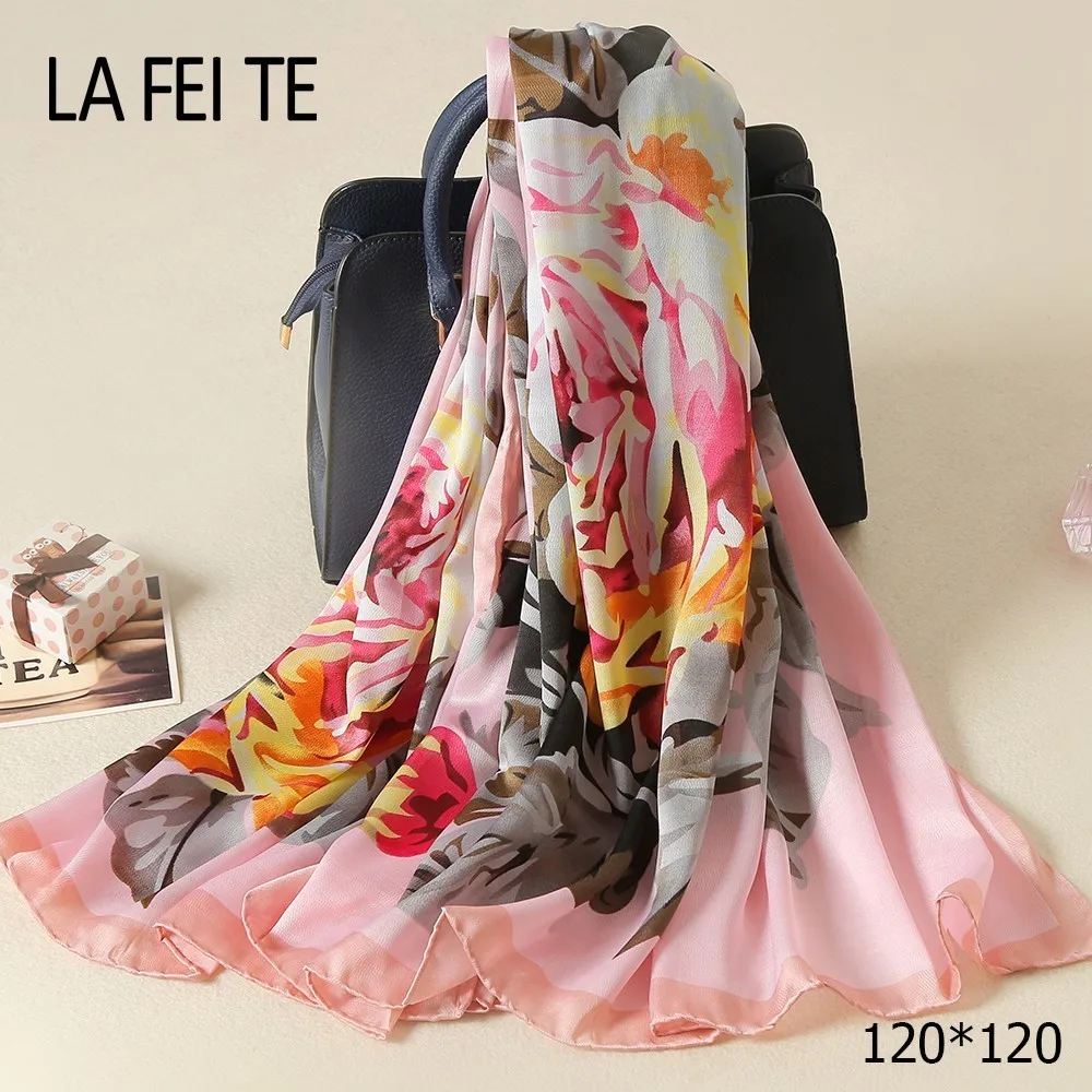 Twill Silk Scarf Women Hijab 2018 Summer Foulard Femme Stole Hair Satin Chiffon Bandana Shawl Womens Square For Ladies |