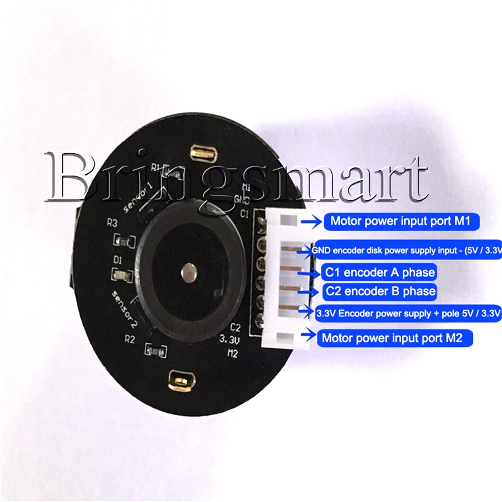 Bringsmart RK 520B кодировщик с двигателем переменного тока 6 12 в двигатель постоянного