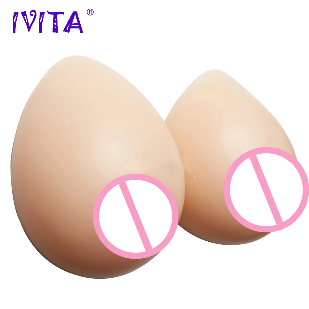 IVITA 1000 г/пара поддельные реалистичные силиконовые формы груди для мастэктомии