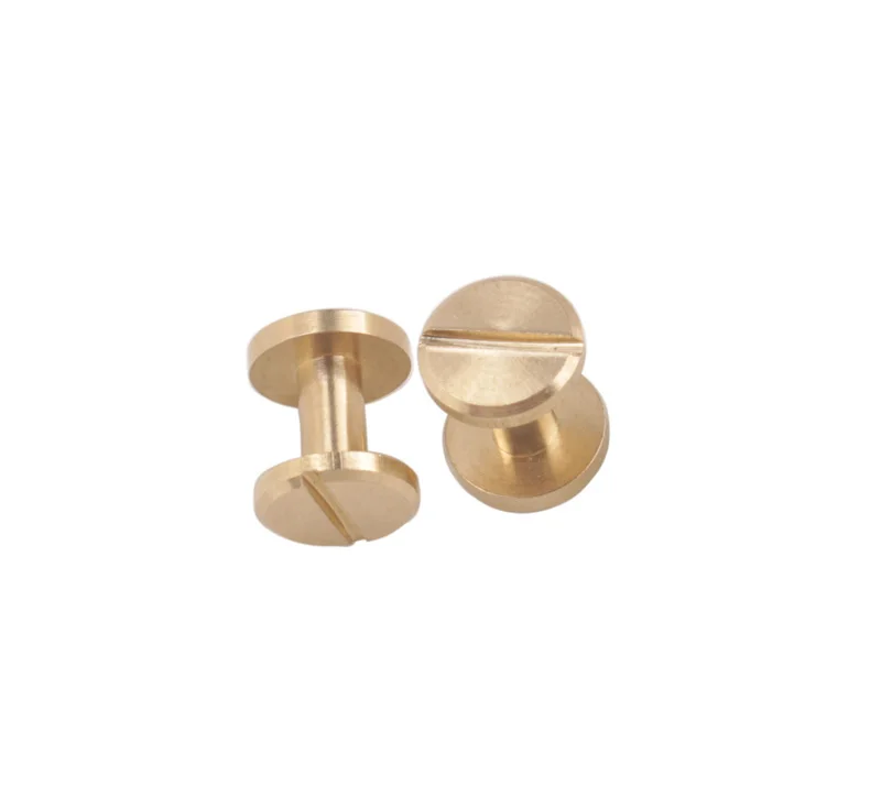 20 комплектов плоских и круглых винтов из твердой латуни с заклепками для изделий