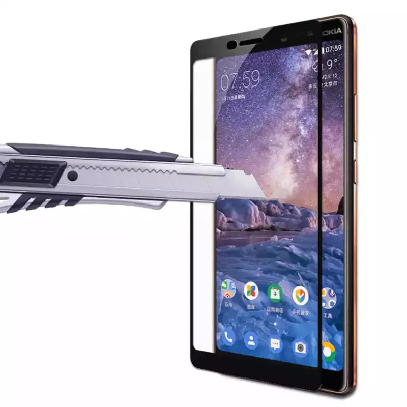 Защитное стекло для Nokia 7 Plus 3 5 6 8 закаленное на Nokia3 Nokia5 Nokia6 Nokia8 7plus Защитная пленка