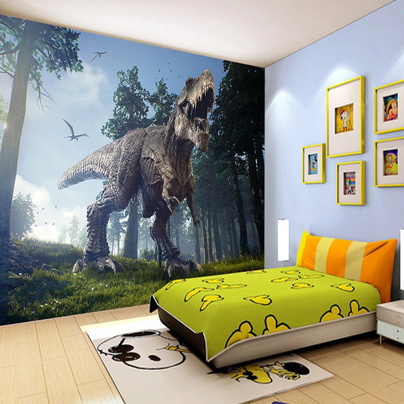 Пользовательские фото обои 3D Динозавры настенная живопись спальня КТВ Бар фон