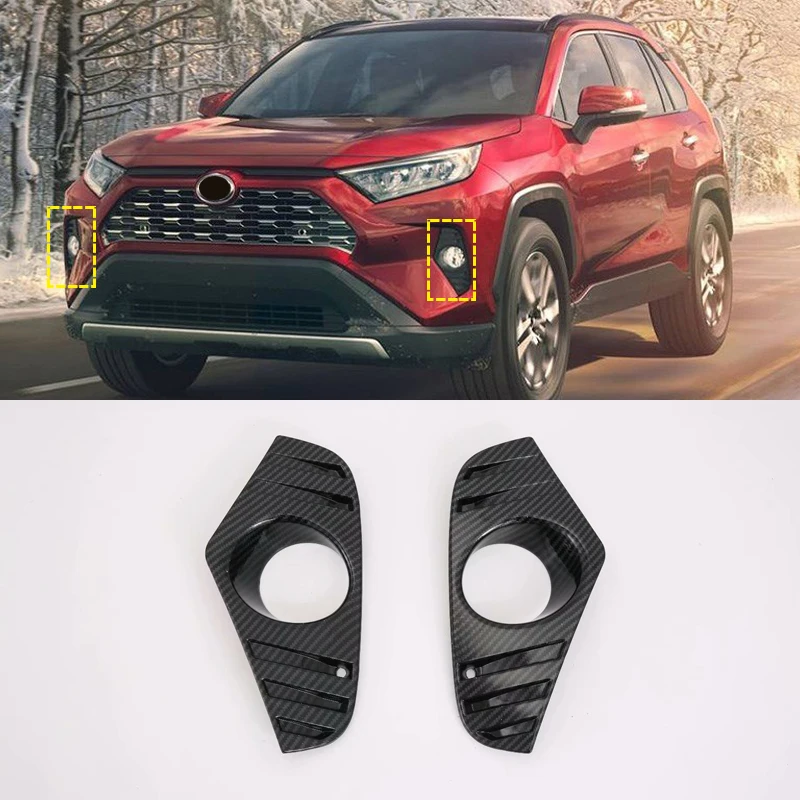 Для Toyota RAV4 XA50 2019 2020 ABS передний противотуманный светильник декоративная накладка