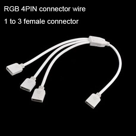 4PIN conector провод для 3528 5050 RGB полоса от 1 до 2/3/4 Женский Разъем calble с женский