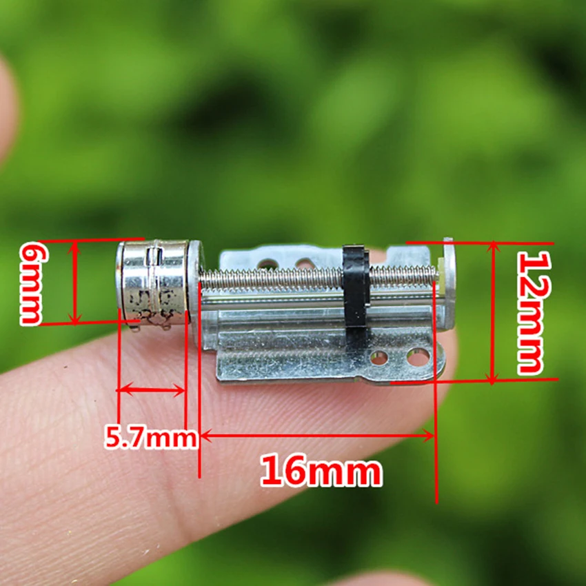 Мини шаговые двигатели 2 фазы 4 провода 3V 5V микро миниатюрными винтами стержень