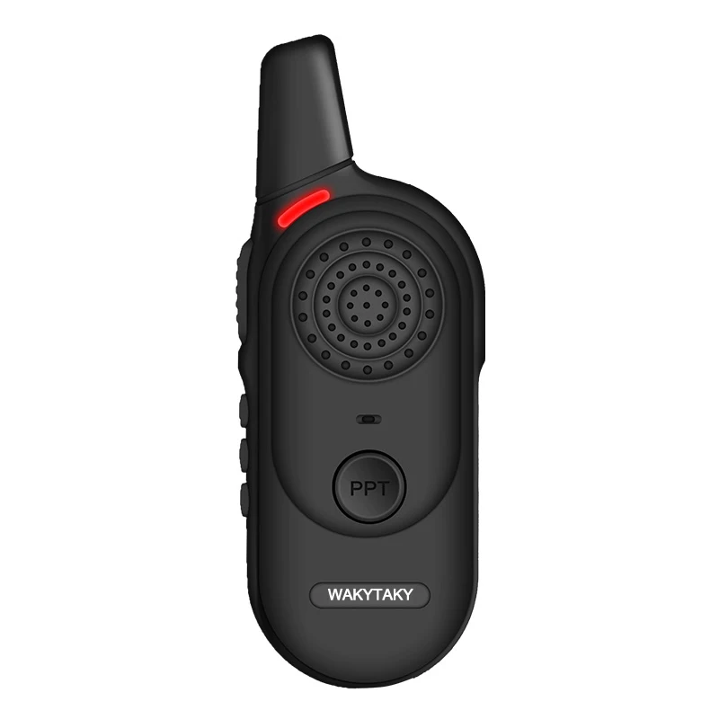 WAKYTAKY Мини Профессиональные Walkie Talkie 2 Вт UHF 400-480 мГц двойной PTT ключ ручной