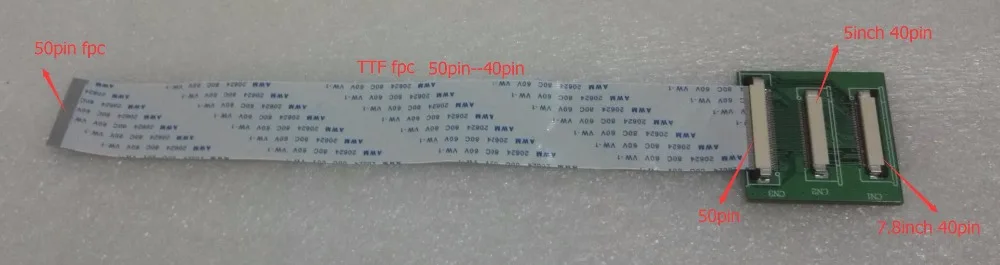200 мм fpc 0 5 Step TTL 50 P до 40 FFC FPC Гибкий плоский кабель-конвертер ЖК-адаптер Дисплей Φ 01E