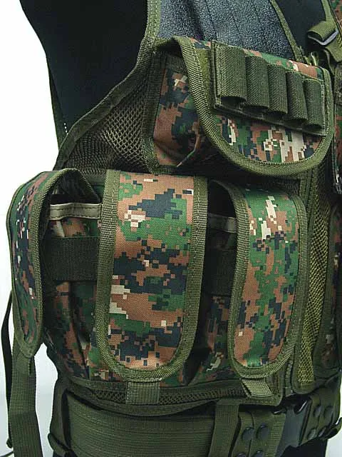 Люкс Airsoft тактический бой Сетки Жилет OD Цифровой ACU Camo BK камуфляж лесной CB MC