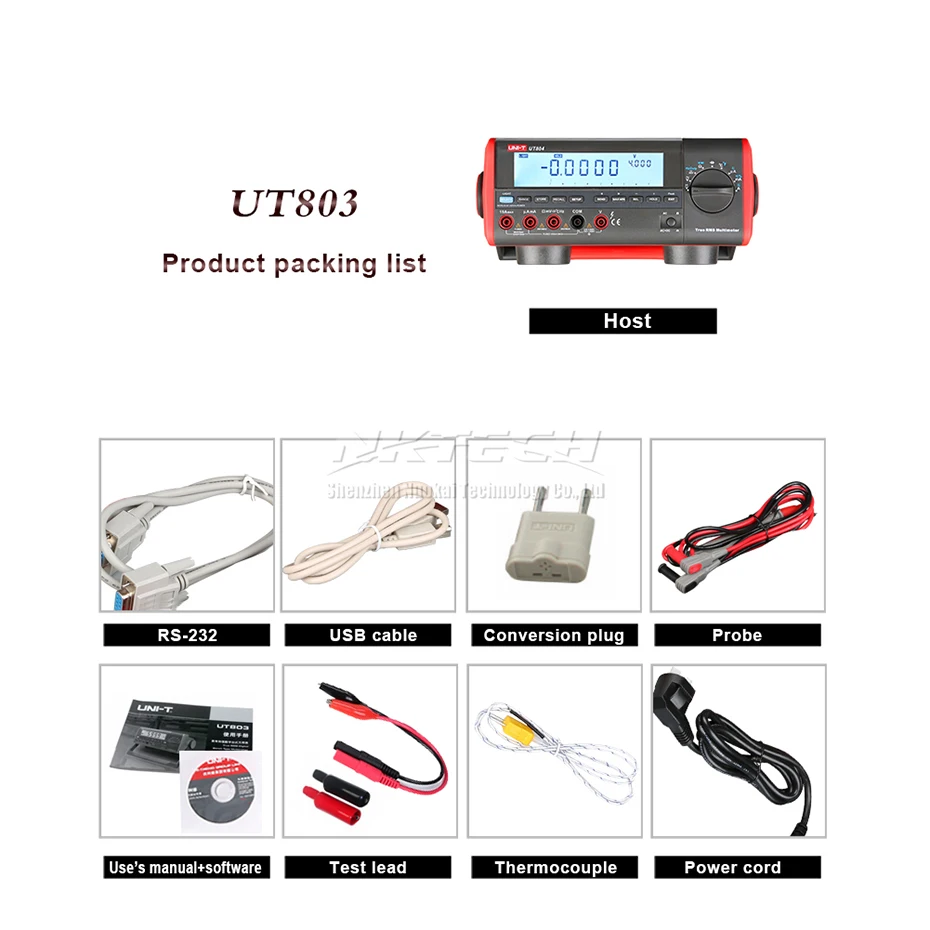 UNI-T UT805A UT804 UT803 UT802 Настольный цифровой мультиметр Высокая точность истинное среднеквадратичное значение жидкокристаллический дисплей 199999 отсчетов