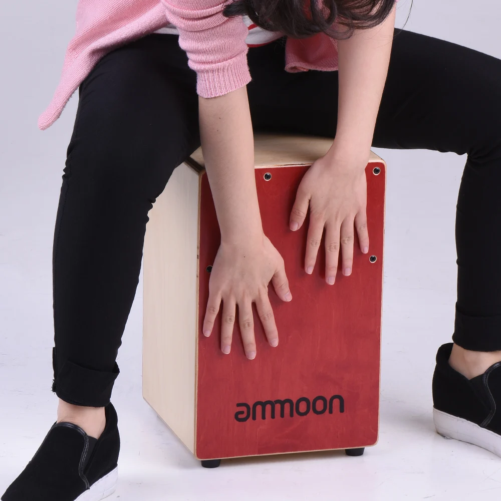 Деревянная Ручная барабан кахон ammoon коробка для детей Детский инструмент