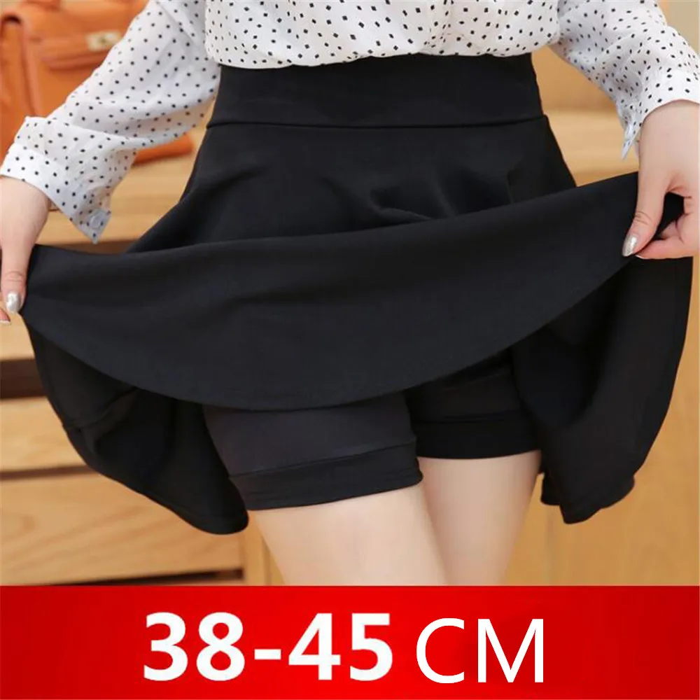Faldas mujer moda 2019 модные однотонные Высокая талия блестящие туфли Большой размер 4XL