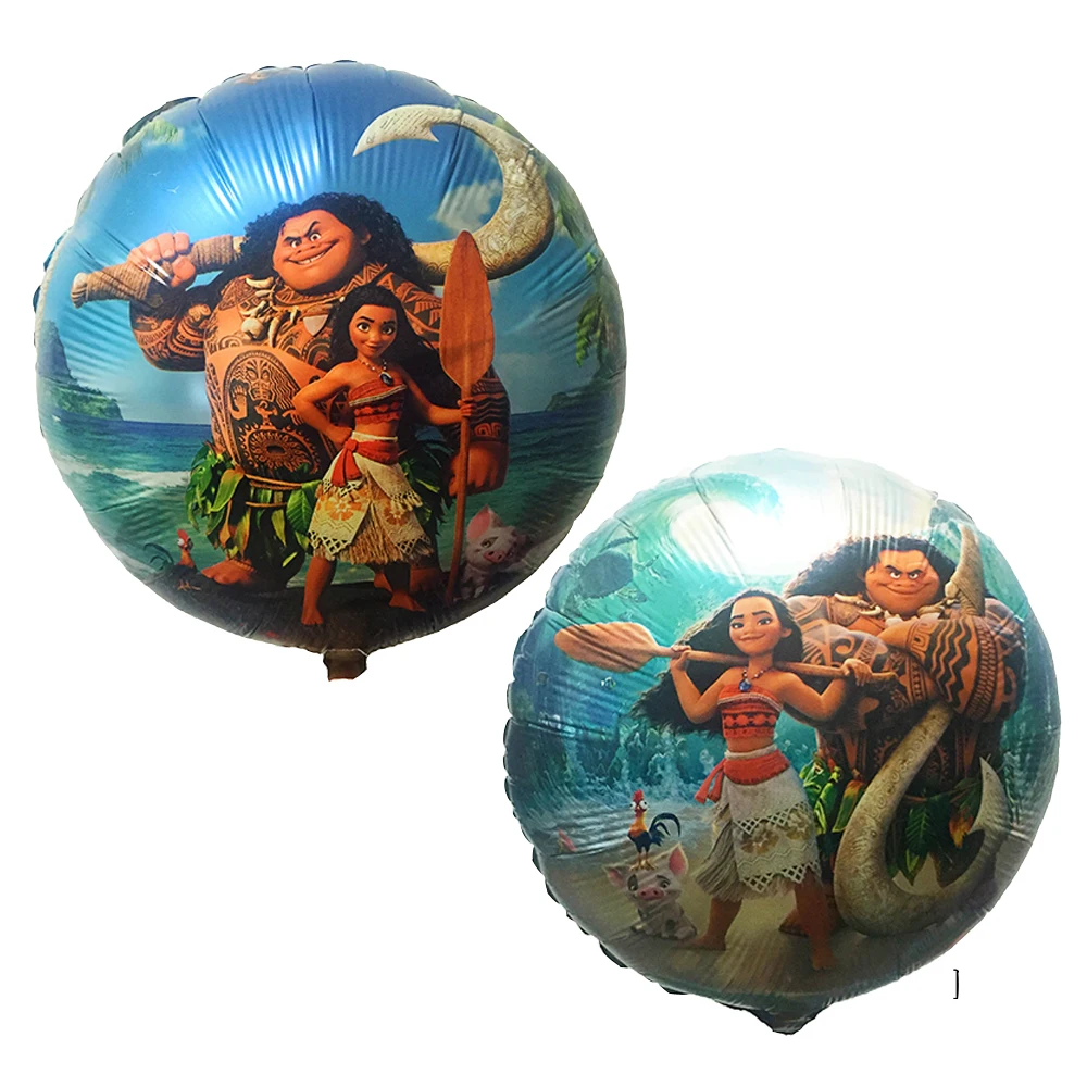 KUWANLE 10 шт./лот 18 дюймов Moana фольгированные воздушные шары Детские надувные игрушки